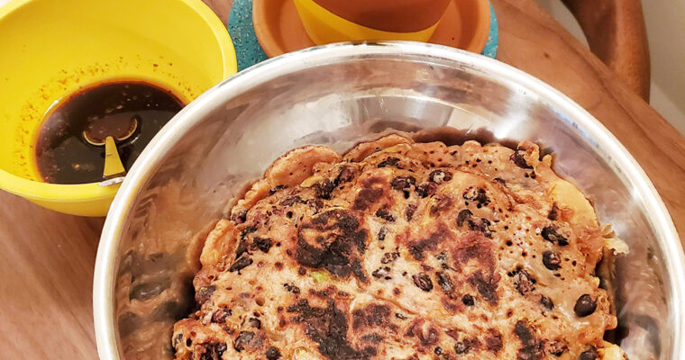Korean Pancakes With Gochujang Dipping Sauce