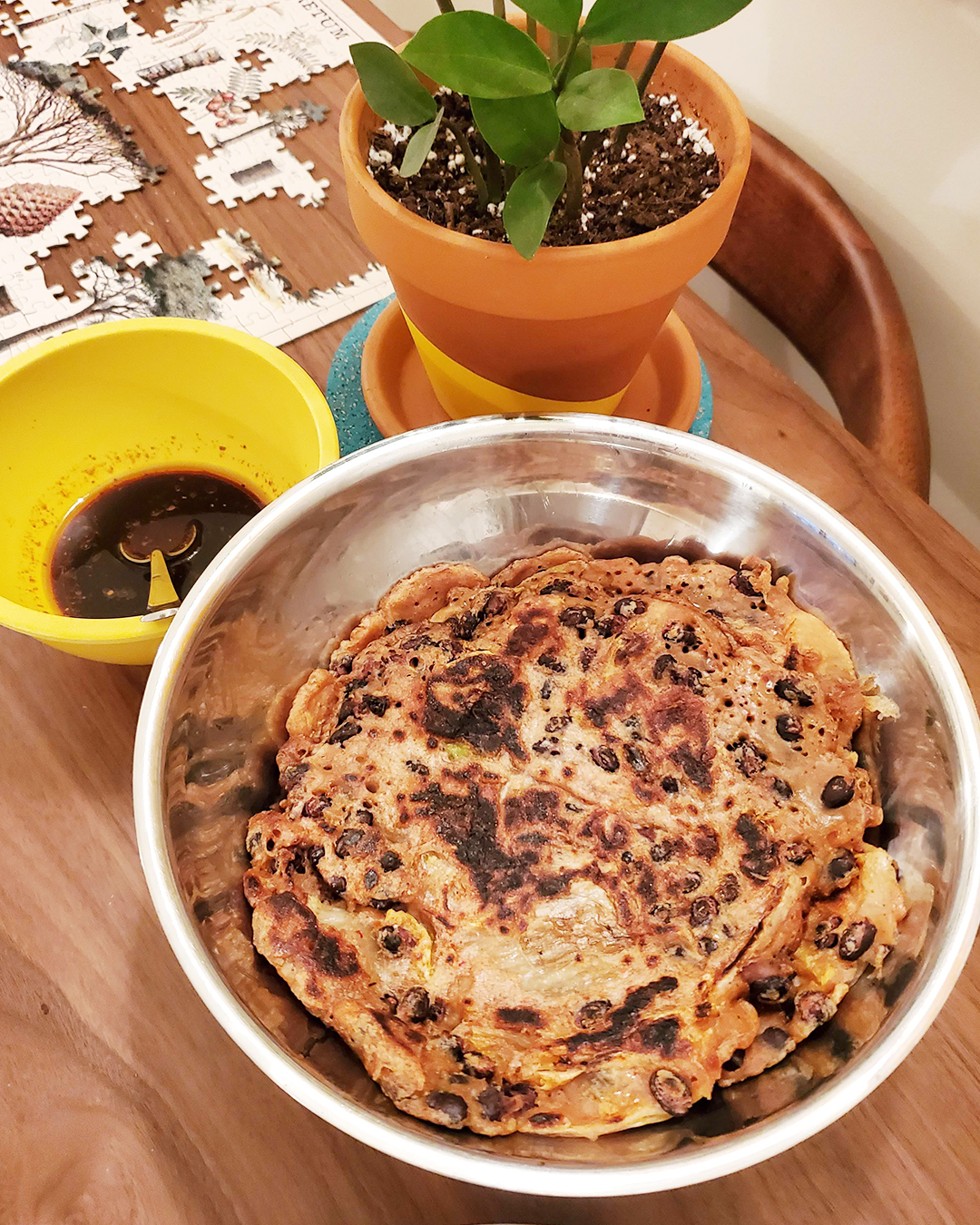 Korean Pancakes With Gochujang Dipping Sauce